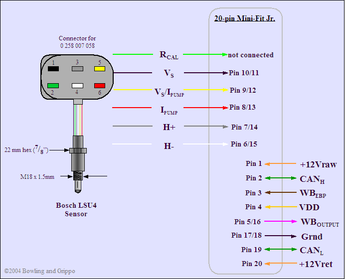 Wiring the LSU4 Sensor